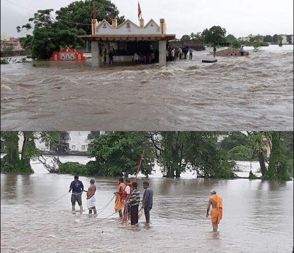 Rajkot-Gondal..ગોંડલ ગોંડલી નદી બની ગાંડીતૂર પુરના પાણીમાં લોકો ફસાયા ન.પા.ફાયર બ્રિગેડ ટીમ દ્વારા રેસ્ક્યુ.