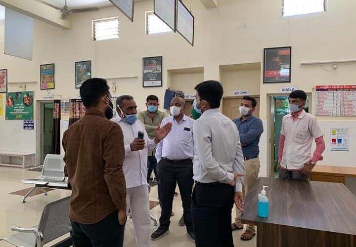 Jasdan-Rajkot આજ રોજ જસદણ સેવા સદન ખાતે સાણથલી સામુહિક આરોગ્ય કેન્દ્ર રોગી સમિતીની બેઠક યોજાઇ.