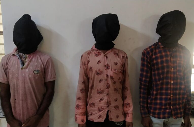 Tankara-Morbi ટંકારામાં ધાડ, રાજકોટમાં મોટરસાયકલ ચોરી કરનાર ટોળકીના ત્રણ સાગરીતો ઝડપાયાં.