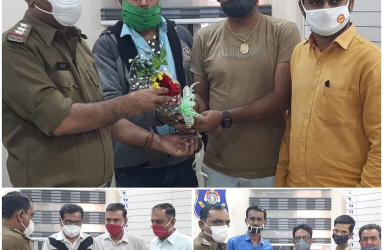 Upleta-Rajkot ઉપલેટા તાલુકાના પત્રકાર સંઘ દ્વારા નવ નિયુક્ત પી. આઈ. રાણાની શુભેચ્છક મુલાકાત.