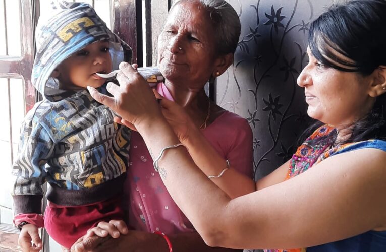 ગોંડલ ફોરેસ્ટ યુથ કલબ દ્વારા સુવર્ણપ્રાશન ઔષધ વિનામૂલ્યે 150 બાળકોને આપવામાં આવ્યું.