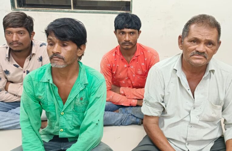 Dhoraji-Rajkot ધોરાજી પાસેથી હાઇવે ઓથોરીટીના કોંટ્રાકટરની ટ્રકમાથી ઇગ્લીસ દારૂ પકડી પાડતી ધોરાજી પોલીસ.