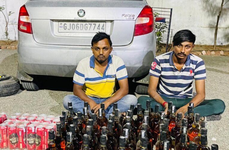 Virpur-Rajkot-વિરપુર પાસે દારૂ-બિયરના જથ્‍થા સહિત ર.૦૭ લાખના મુદ્દામાલ સાથે બે ને એલસીબીએ ઝડપી લીધા : બેની શોધખોળ.