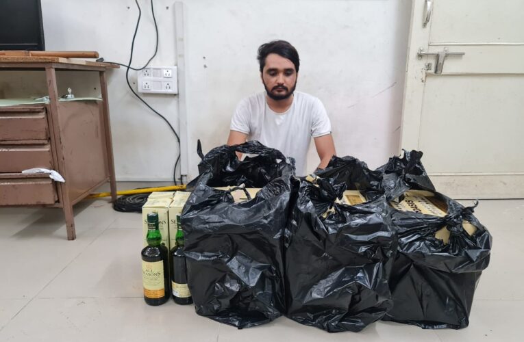 ગોંડલની ભવનાથ સોસાયટીમાંથી ઈગ્લીશ દારૂ સાથે એલસીબી પોલીસે એક ઈસમને ઝડપી પાડ્યો.