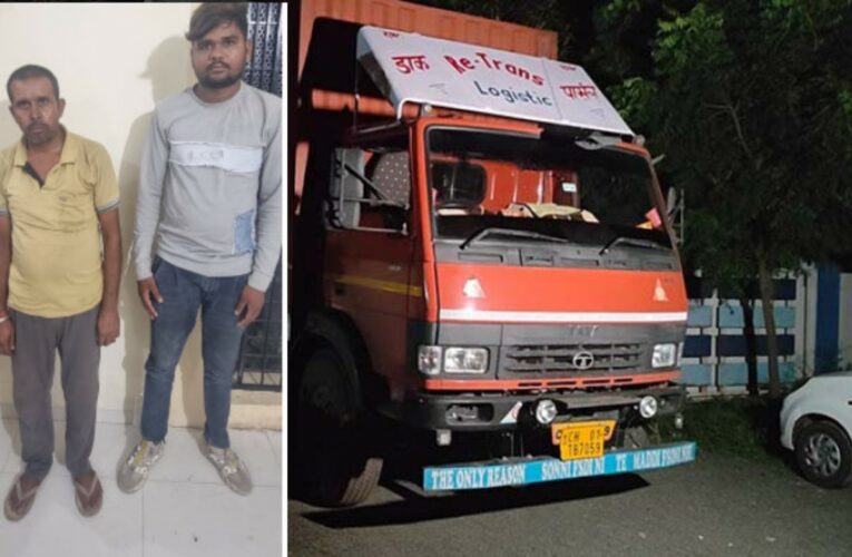 ગોંડલમાં ૧૩.૭૯ લાખનો દારૂ ભરેલ ટ્રક પકડાયો દારૂનો જથ્‍થો ઉતરે તે પુર્વે જ એલસીબી ત્રાટકી : ટ્રક સહીત ર૪.૧૪ લાખના મુદામાલ સાથે ડ્રાઇવર અને કલીનરની ધરપકડ.