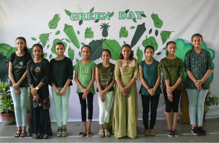 ગોંડલની ગંગોત્રી સ્કૂલમાં “ગ્રીન ડે” ની ઉજવણી કરવામાં આવી.