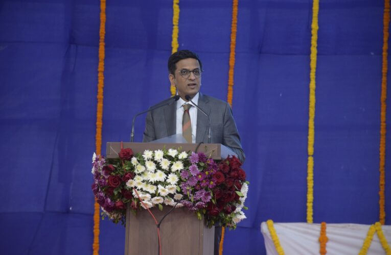 સુપ્રીમ કોર્ટના મુખ્ય ન્યાયાધીશશ્રી ડો. ડી.વાય.ચંદ્રચુડના હસ્તે રાજકોટ ડિસ્ટ્રિક્ટ કોર્ટના નવા બિલ્ડિંગનું લોકાર્પણ.