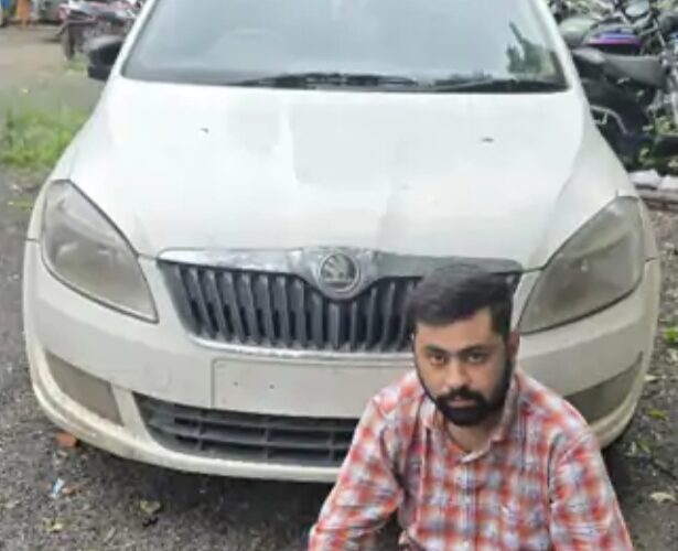 ગોંડલના ગીતાનગરમાં દારૂ ભરેલી કાર ઝડપાઇ: ૨.૪૩ લાખનો મુદ્દામાલ કબજે.